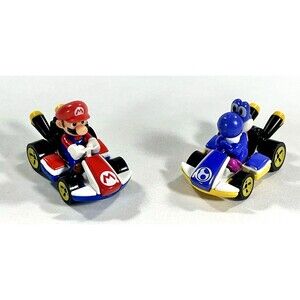 Mattel 2018 Nintendo Mario Kart Die-cast Toys Lot Of 2 Super Mario & Yoshi
